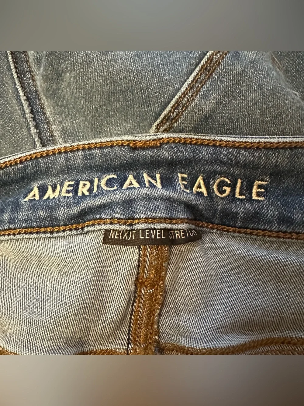 American Eagle Next Level Stretch Women's Jeans Hi-Rise Jegging SZ 12 Long Blue